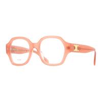 CELINE Acetate Irregular Shape Eyeglass Frames Unisex Pink