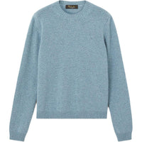 Loro Piana FW24 Cashmere Sweater Women's Stardust Blue Mixed Color