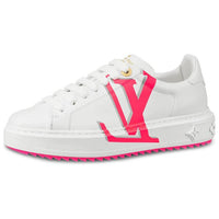 LOUIS VUITTON Lv Time Out Sports Shoes White/Pink Women's
