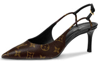 LOUIS VUITTON Chérie Slim Heel High Heels Women's Brown