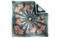 HERMES Silk Scarves Women's Blue