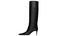 SAINT LAURENT Buckle Leather Boots