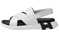 HERMES Electric Strap Sandals Men's White Black