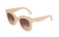 CELINE Irregular Shape Sunglasses Women's Beige