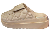 CHANEL Wrap-toe Slippers Women's Khaki