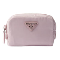 PRADA Recycled Polyamide Clutch Women's Snowflake Gypsum Pink