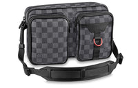 LOUIS VUITTON Canvas Messenger Bag, Shoulder Bag Men's Graphite