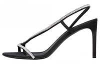 CELINE One Strap Sandals 8.5cm Women's Black