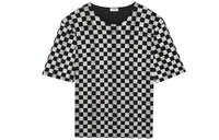 SAINT LAURENT Check Printed Crewneck T-Shirt