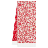 DIOR Cashmere Knit Scarves Women's Red