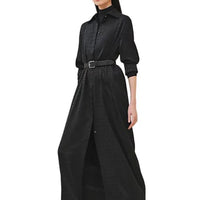 HERMES FW24 Long Sleeved Dress Women's Black