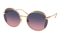 MIU MIU Aviator Sunglasses Women's Gold