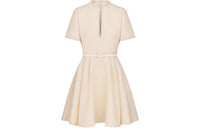 DIOR Belted Short-Sleeved Dress