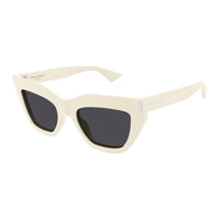 SAINT LAURENT Recycled Acetate Cat Eye Sunglasses Women's White