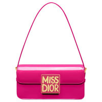 DIOR Miss Dior Calfskin Handbag Shoulder Bag Women's Fuchsia