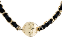 CHANEL Necklaces Women's Gold