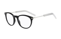 DIOR Acetate Oval Eyeglass Frames Men's Black