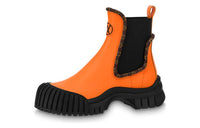 LOUIS VUITTON Ankle-Length Chelsea Boots Women's Orange