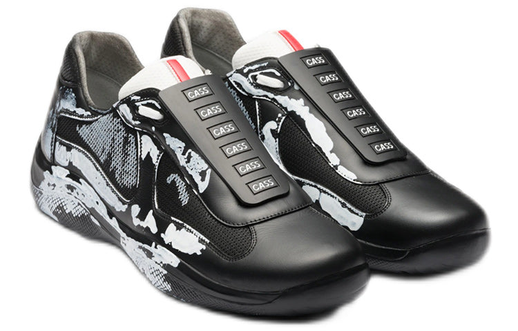 Cass x PRADA Sust4in Cushioning Anti-Slip And Wear-Resistant Low-Top Casual Shoes Unisex Space Black
