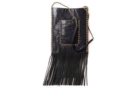 CHANEL Calfskin Shopping Bag Shoulder Bag Women's Black
