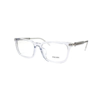 PRADA Plate Frame Rectangular Eyeglass Frames Men's Transparent Gray