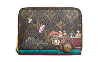 LOUIS VUITTON Zippy Canvas Coin Purses Wallets Regular Women's Brown