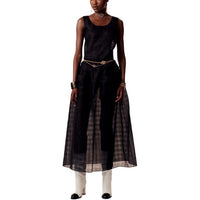 CHANEL Sleeveless Dress Women's Black