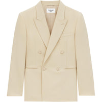 SAINT LAURENT Business Suits Coats Women's Beige