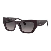 CHANEL Plastic Cat Eye Sunglasses Women's Purple
