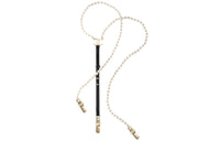 CHANEL Calfskin Metal Glass Suspender Unisex Black