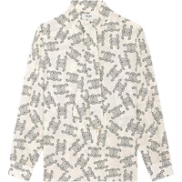 CELINE Lavallière Blouse In Crêpe De Chine