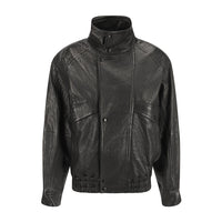 SAINT LAURENT Buttoned High Neck Jacket