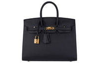 HERMES Epsom Leather Birkin Bag Handbags Women's Black