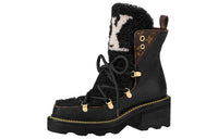 LOUIS VUITTON Beaubourg Ankle Boots Women's Mid-Top Black