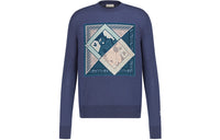 DIOR x Kenny Scharf Sweater Men's Blue