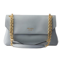 PRADA Calfskin Crossbody Bag, Shoulder Bag Medium Size Women's Ivory