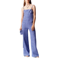 CHANEL Jumpsuit Women's Blue White