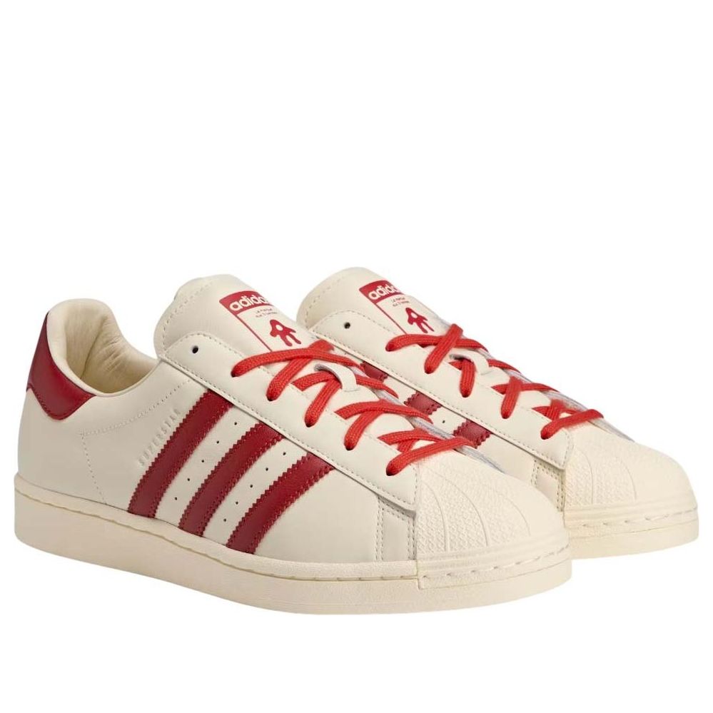 (WMNS) adidas x AVAVAV Superfinger Superstar 'Better Scarlet Cream White' JP7142