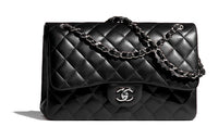 CHANEL Lambskin Flap Shoulder Crossbody Bag Large Size Women's Black