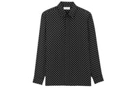 SAINT LAURENT Dotted Long Sleeved Shirt