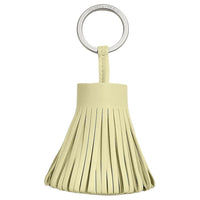 HERMES Lambskin Keychains Women's Yellow