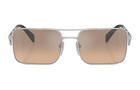 PRADA Rectangular Sunglasses Women's Silver