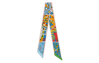 HERMES Silk Scarves Women's Blue