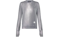 LOUIS VUITTON Metallic Draped Sweater