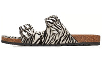 SAINT LAURENT Rubber Sole Stylish Sandal Women's Black White