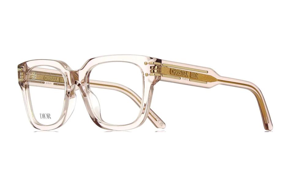 DIOR - Square Eyeglass Frames Unisex Pink