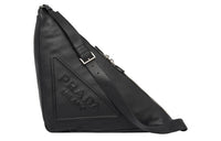 PRADA Large Leather Triangle Shoulder Bag
