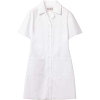 MIU MIU FW24 Short-Sleeved Dresses Women's White