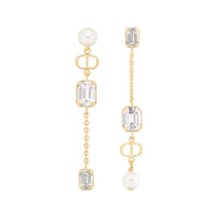 DIOR Metal Earrings Women's Gold
