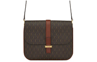 SAINT LAURENT Monogram Canvas With Leather Camera Bag, Crossbody Bag, Shoulder Bag Women's Dark Brown